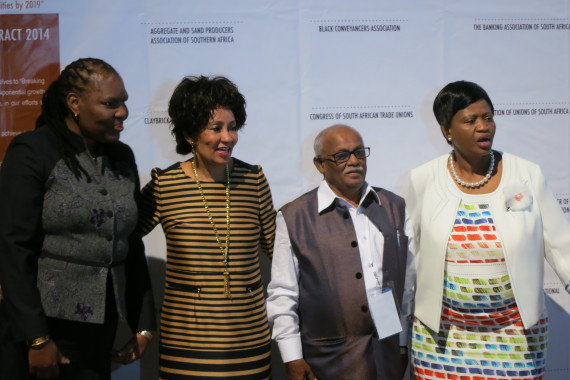 SDI President Jockin Arputham with Minister Lindiwe Sisulu and Deputy Minister Zoe Kota-Fredericks