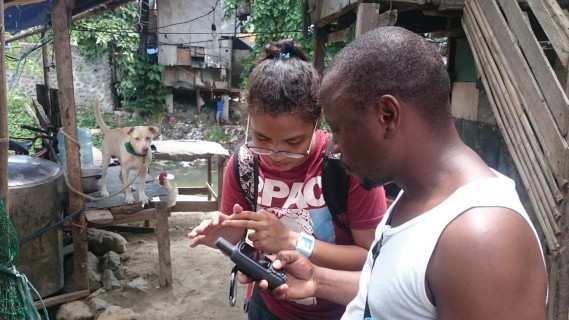 Figure 16: GPS mapping in dense settlements of Allabang.