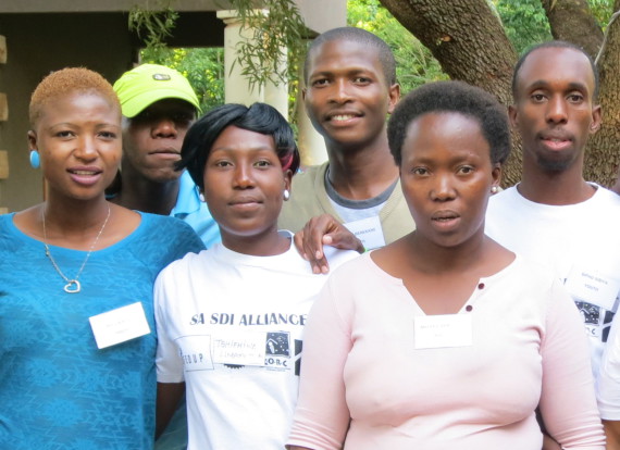 Sylvia Mduli (far left) with fellow FEDUP youth coordinators